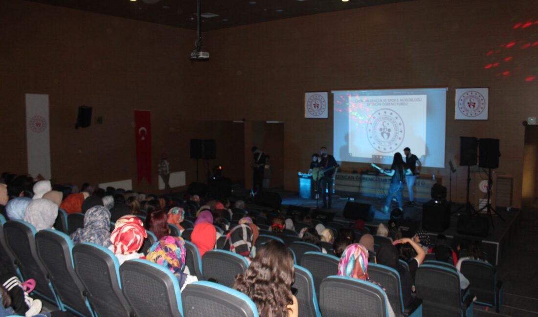 Gençlik Haftası, öğrenci yurdunda konserle taçlandı Erzincan Gençlik ve Spor İl Müdürlüğü Erzincan Öğrenci Yurdu, Gençlik
