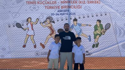 Erzincan Göktürk İlkokulu Minikler Tenis Takımı, Ankara’daki Türkiye Şampiyonası’nda mücadele