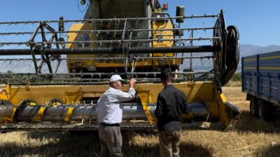 Temmuz ayının ortalarının gelmesiyle birlikte Erzincan’da buğday hasadı da başladı.