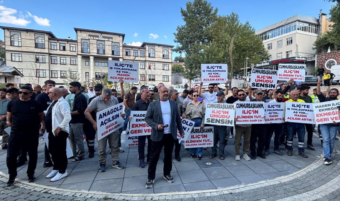 Erzincan’ın İliç’te bölge halkı, Anagold Çöpler Madeni’nin 19 aydır üretime