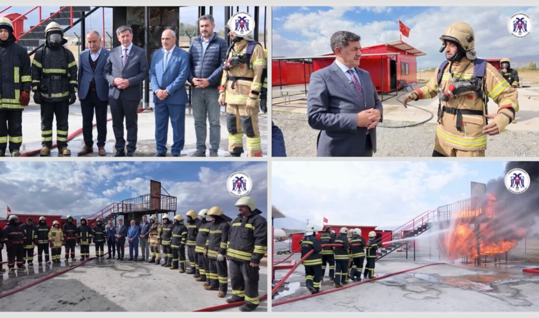 Erzincan Belediyesi İtfaiye Müdürlüğü bünyesinde yapımı tamamlanan İtfaiye Eğitim Merkezi