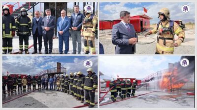 Erzincan Belediyesi İtfaiye Müdürlüğü bünyesinde yapımı tamamlanan İtfaiye Eğitim Merkezi