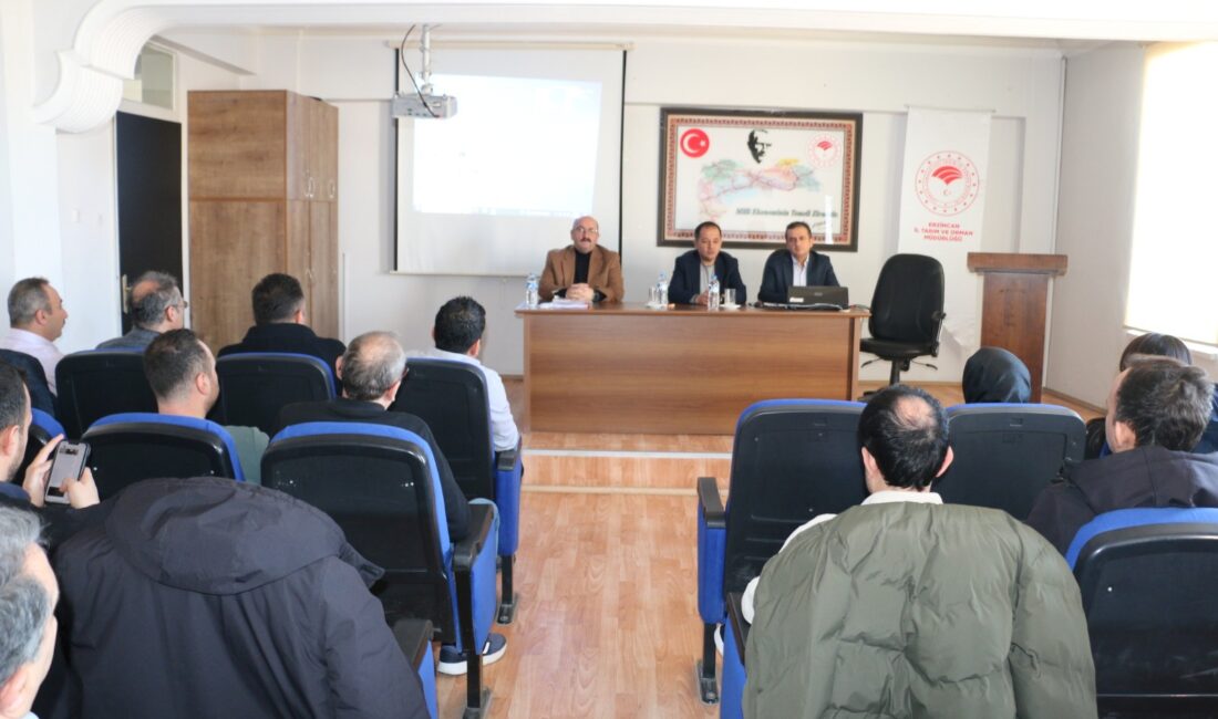 Erzincan Tarım ve Orman İl Müdürlüğü’nde düzenlenen toplantıda 2025 yılı