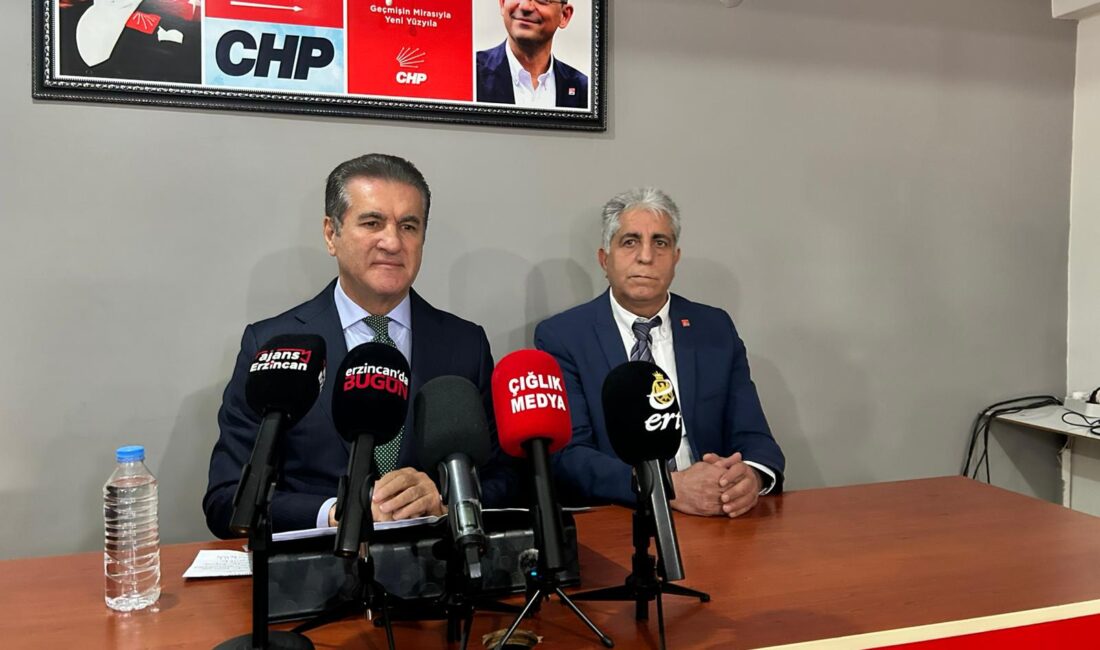 CHP Erzincan Milletvekili Mustafa Sarıgül, CHP Erzincan İl Başkanlığı’nda düzenlediği