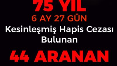 Erzincan İl Emniyet Müdürlüğü ekiplerince aranan şahıslara yönelik yürütülen kapsamlı