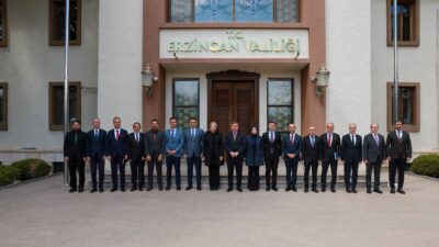 Erzincan Valisi Hamza Aydoğdu başkanlığında, vali yardımcıları ve kamu kurumlarının