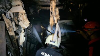 Kemaliye ilçesine bağlı Kışlacık Köyü’nde dün akşam saatlerinde çıkan yangın,