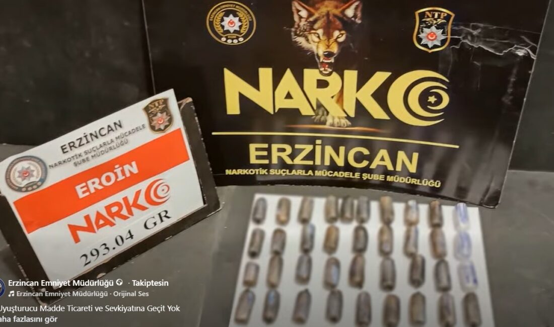 Erzincan’da uyuşturucu madde ticareti ve sevkiyatının önlenmesine yönelik yürütülen çalışmalar