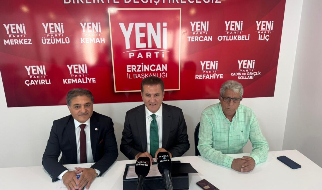 Yeni Parti Erzincan Milletvekili Mustafa Sarıgül, Erzincan’ın önceliklerini açıkladı: “Erzincan