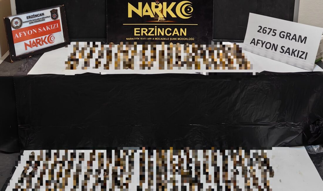 Erzincan’da mide ve bağırsaklarında kapsül halinde uyuşturucu taşıdığı tespit edilen