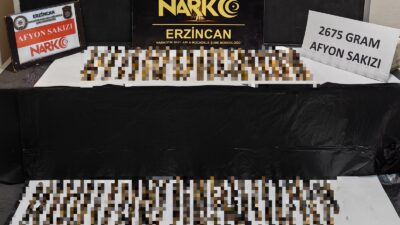 Erzincan’da mide ve bağırsaklarında kapsül halinde uyuşturucu taşıdığı tespit edilen